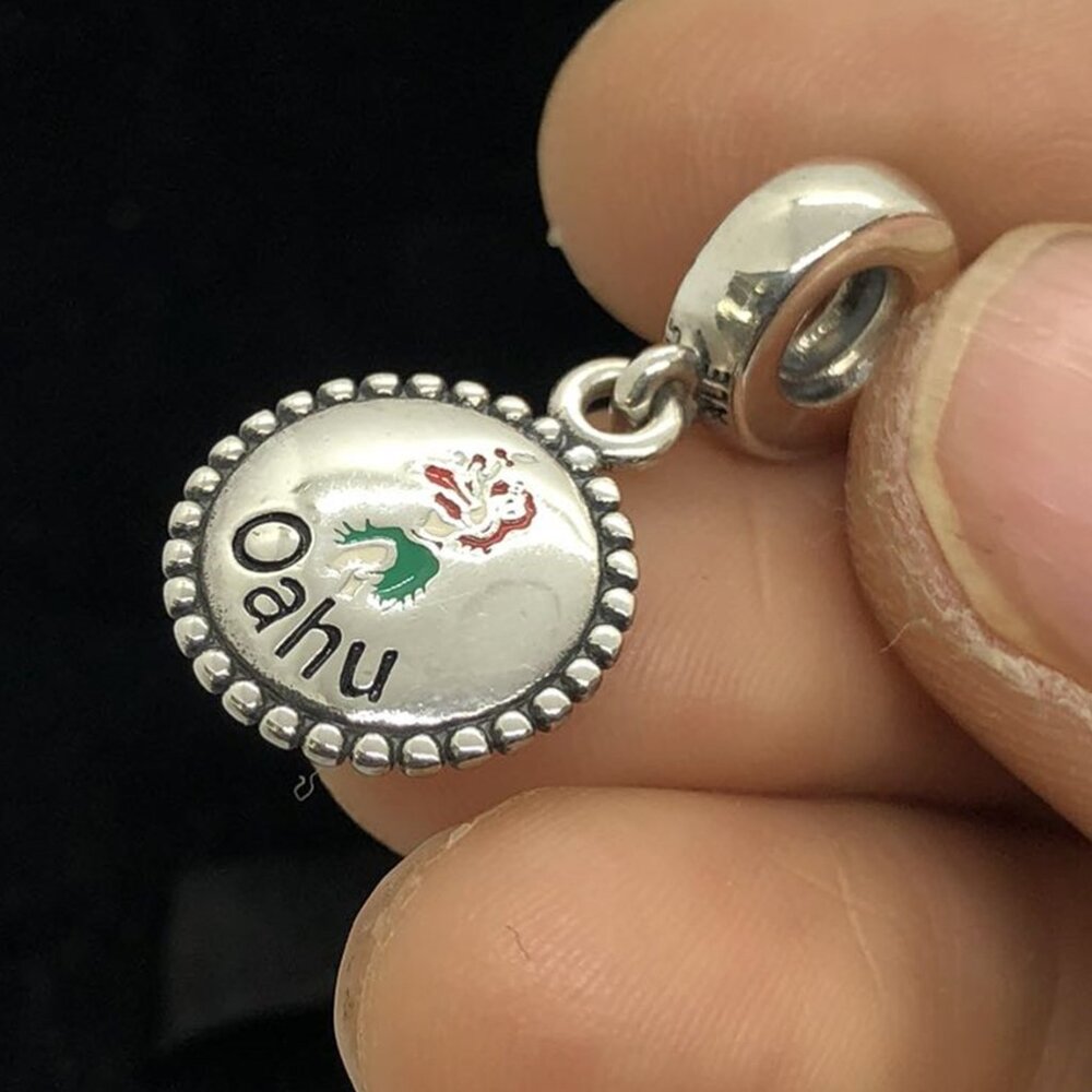 ✨🔥Pandora Oahu Hula Dancer Hawaii Dangle Charm sterling silver jewelry - Picture 3 of 6